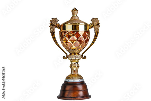 Glorious Championship Trophy Design on Transparent Background  PNG