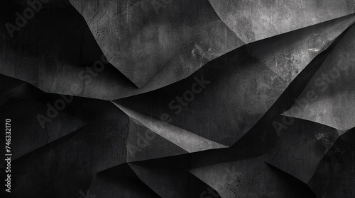 Black/dark grey, abstact mountains, mobile wallpaper