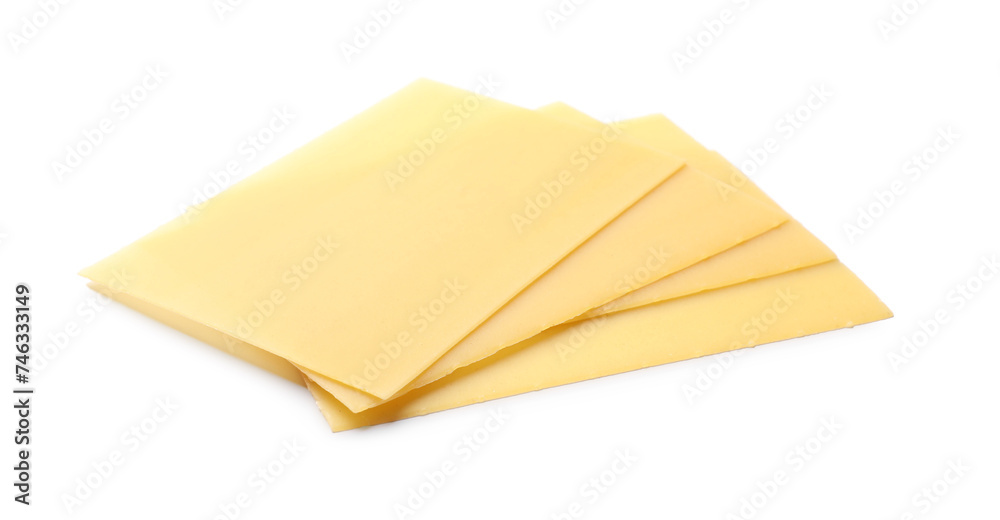 Stack of uncooked lasagna sheets isolated on white Stack of uncooked lasagna sheets isolated on white