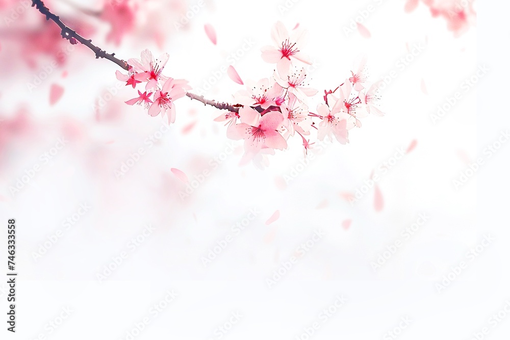 春の桜の舞う 背景イラスト素材 春の桜の舞う 背景イラスト素材