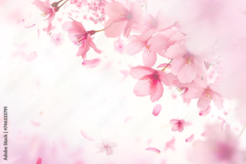 春の桜の舞う 背景イラスト素材 春の桜の舞う 背景イラスト素材
