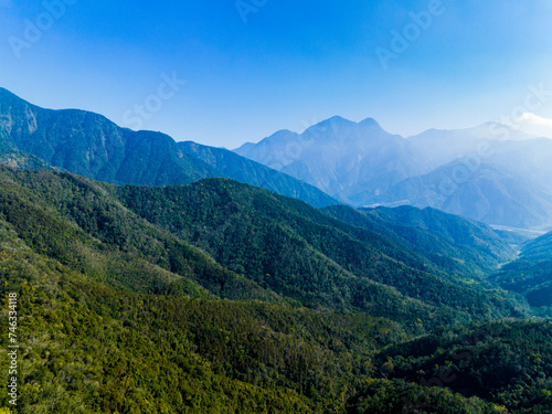 Majestic of mountains landscape. Mountain in Taiwan,