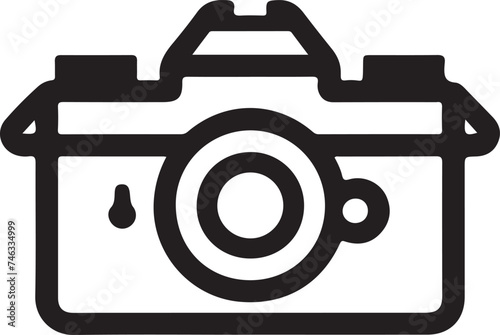 Camera icon. Camera on a white background.