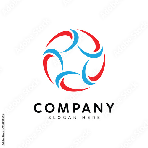 Football tournament logo template design