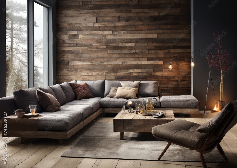 Fototapeta premium Living room interior