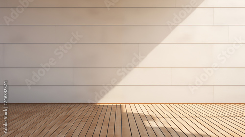 Tło drewno - drewniane deski, podłoga, parkiet lub panele ścienne - lamele - z teksturą i cieniem © yeseyes9