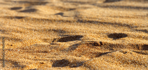 Sand on beach in sun summer day