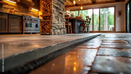 Worried about cold feet in the winter Radiant floor heating has got you covered Our views zoom in on the flooring installation revealing the hidden coils and tubing that photo