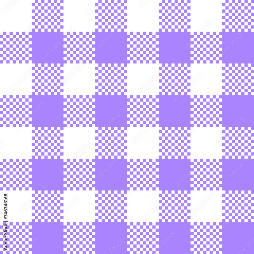purple check buffalo plaid seamless pattern