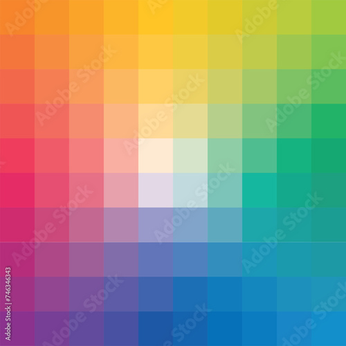 Rainbow Color Field with 100 Hues