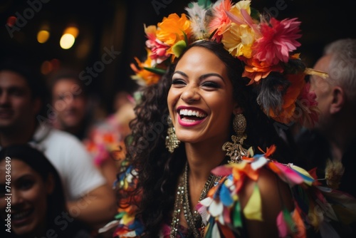 Vibrant Colombia celebration, joyful festivities and colorful cultural tradition of colombian culture, lively spirit and rich heritage of south America's vibrant nation.