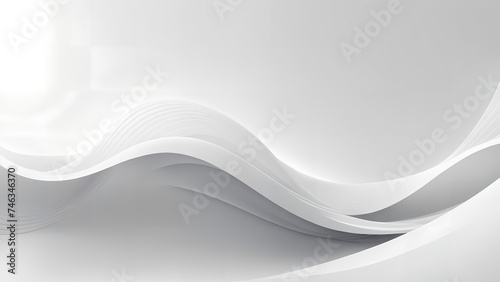 Abstract white Minimal wave background