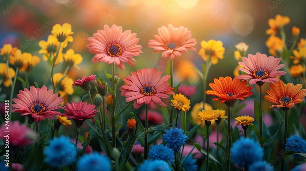 flower garden background