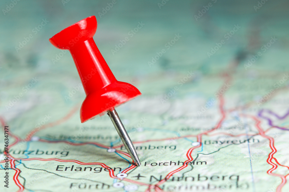 Forchheim pin on map of Germany Forchheim pin on map of Germany