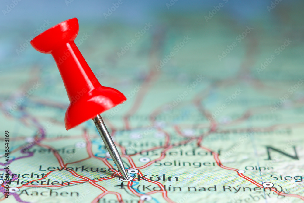 Koln pin on map of Germany Koln pin on map of Germany