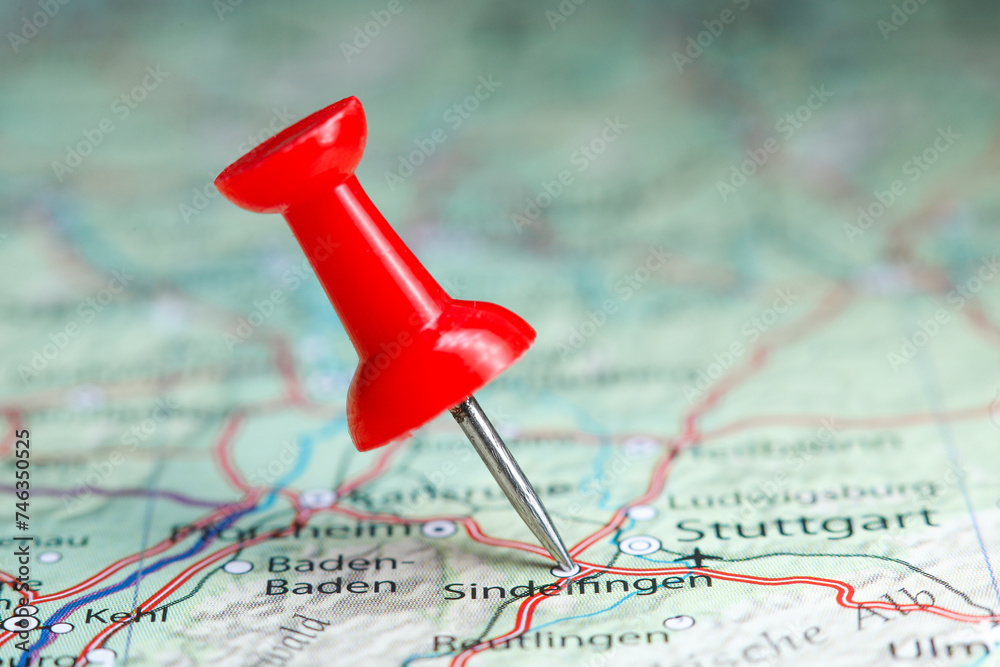 Sindelfingen pin on map of Germany Sindelfingen pin on map of Germany