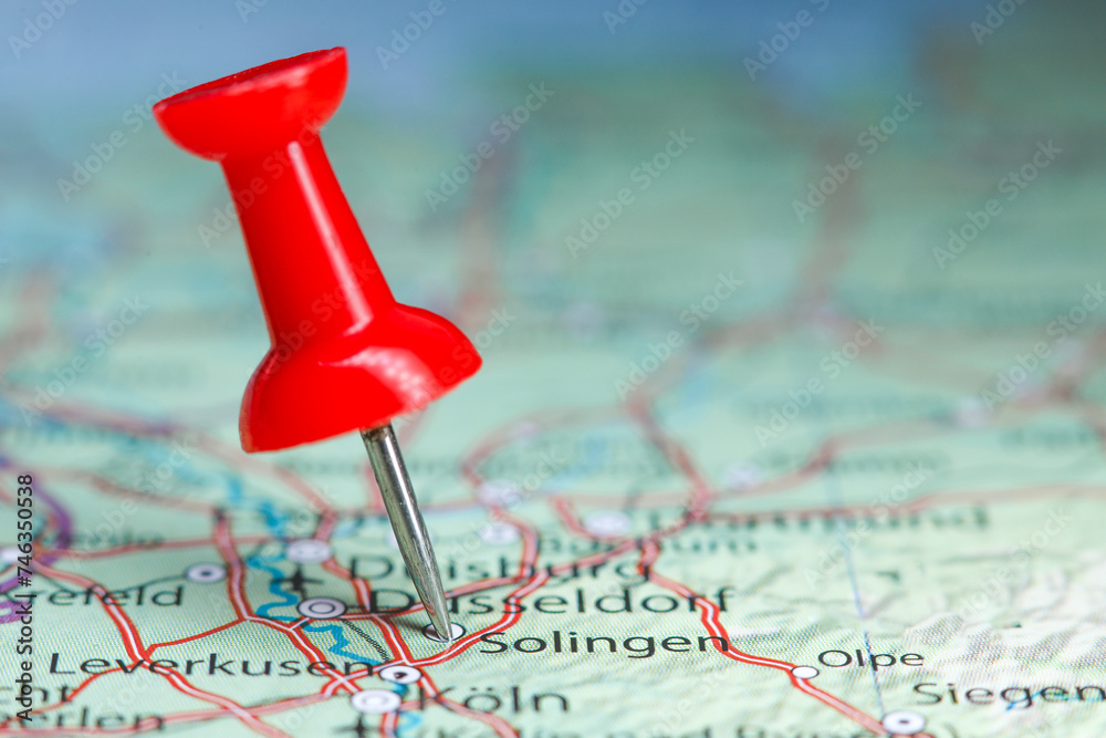Solingen pin on map of Germany Solingen pin on map of Germany