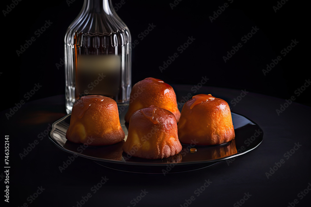 Rum Baba Cake, Italian Rhum Dessert, Baba Au Rhum, Alcohol Syrup Cake ...