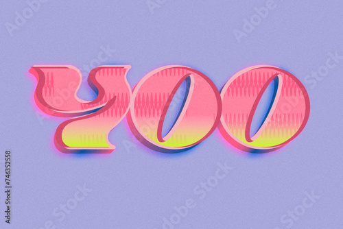 Debossed 3D Pattern Text Effect