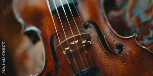 violin close-up Generative AI