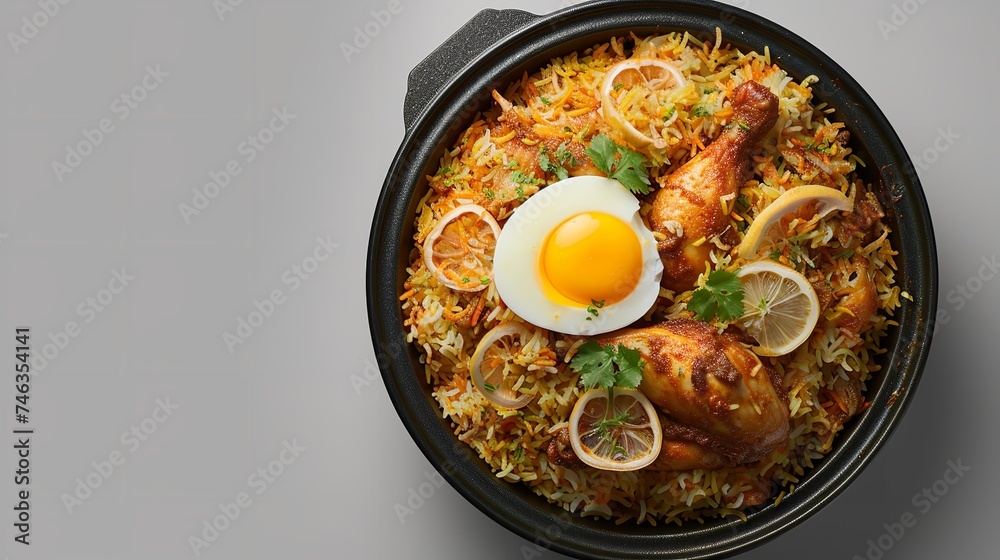 Set of Chicken Biryani - Spicy Indian Malabar Set of Chicken Biryani - Spicy Indian Malabar