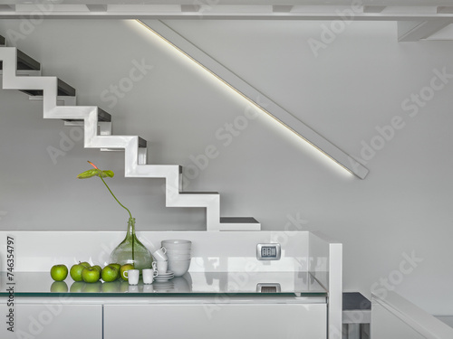 A close-up of the staircase in the kitchen (ID: 746354797)