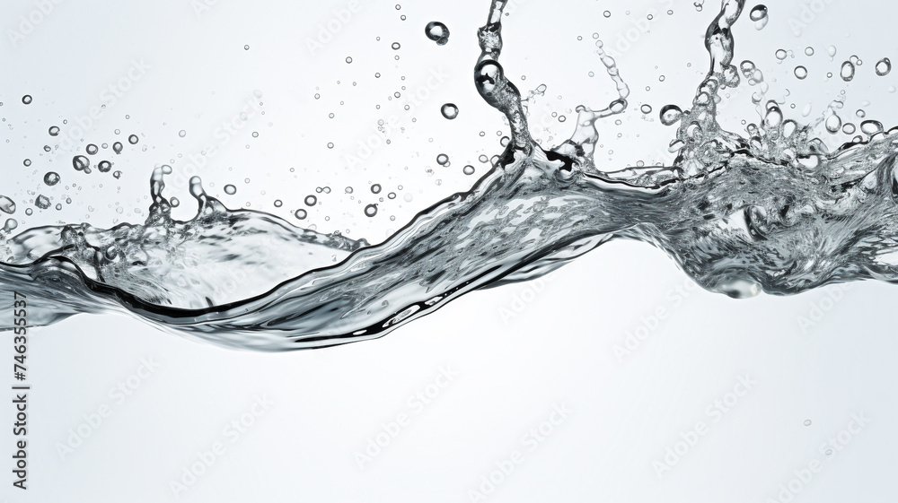 water splashes and drops isolated on whtie background water splashes and drops isolated on whtie background