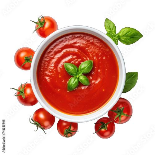fresh Tomato sauce in a bowl png