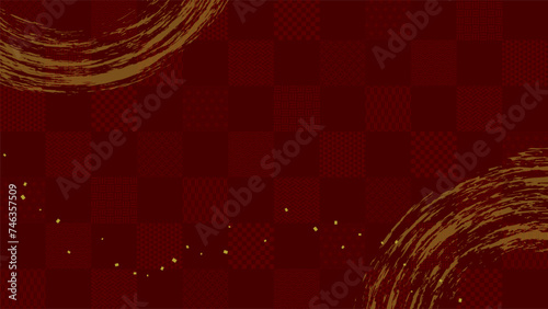 伝統和柄の和紙　背景素材