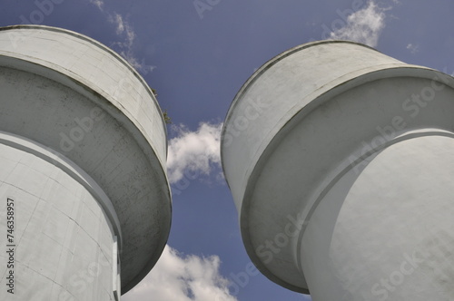 Two Water towers in France
