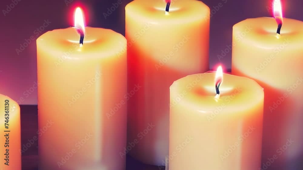 burning candles on a dark background burning candles on a dark background