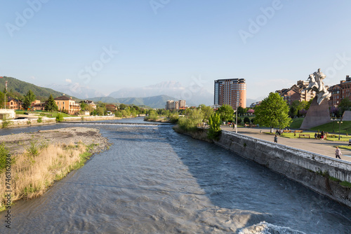 Embankment of Terek river in Vladikavkaz © gumbao