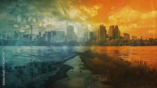 Climate Change Impact on Cities Green and Amber