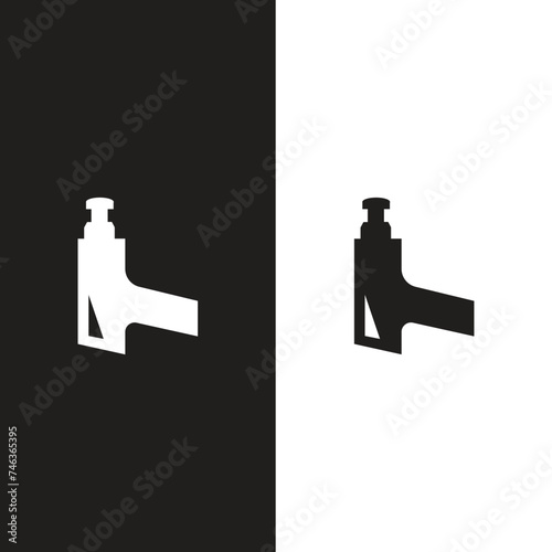 massage machine line icon illustration vector graphic