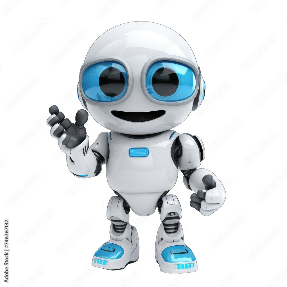 friendly robot giving thumbs up png