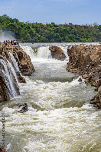 Dhuandhar  Dhuadhar   waterfalls  Bheraghat  Jabalpur  Madhya Pradesh  INDIA.