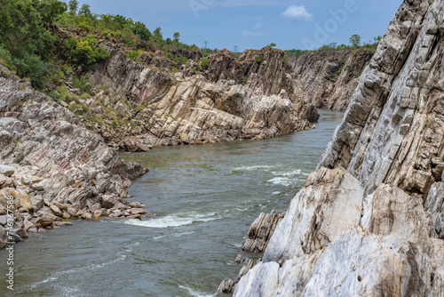 Dhuandhar  Dhuadhar   waterfalls  Bheraghat  Jabalpur  Madhya Pradesh  INDIA.
