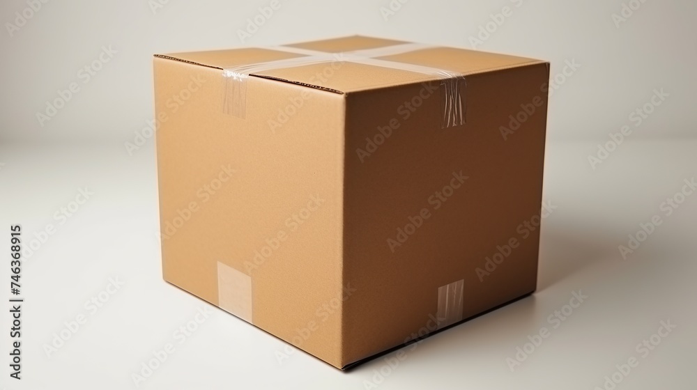 Sealed Cardboard Box Ready for Shipment Sealed Cardboard Box Ready for Shipment