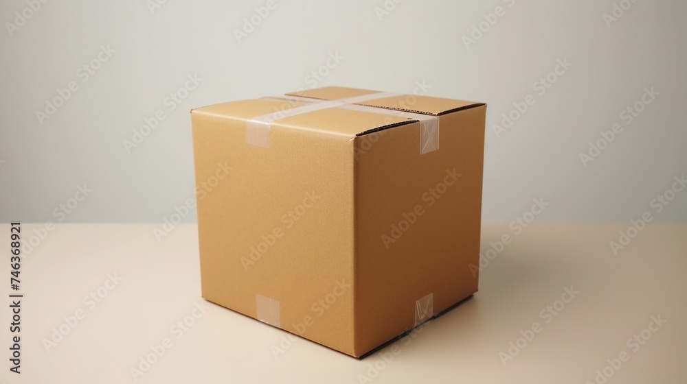 Sealed Cardboard Box Ready for Shipment Sealed Cardboard Box Ready for Shipment