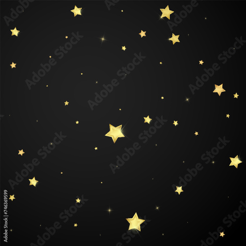Magic stars vector overlay.  Gold stars scattered