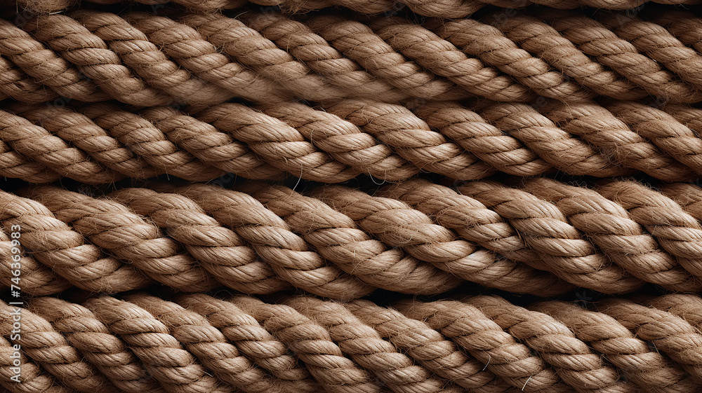 interweaving of brown ropes, background, texture of laces, surface of the material interweaving of brown ropes, background, texture of laces, surface of the material