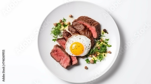 eggs with steak