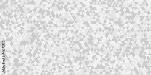 Abstract geometric pattern Gray and White Polygon Mosaic triangle Background, business and corporate background. Minimal diamond vector element metallic chain rough triangular low polygon backdrop.