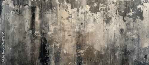 This photo showcases a grunge-style concrete wall that exhibits paint stains and signs of wear.