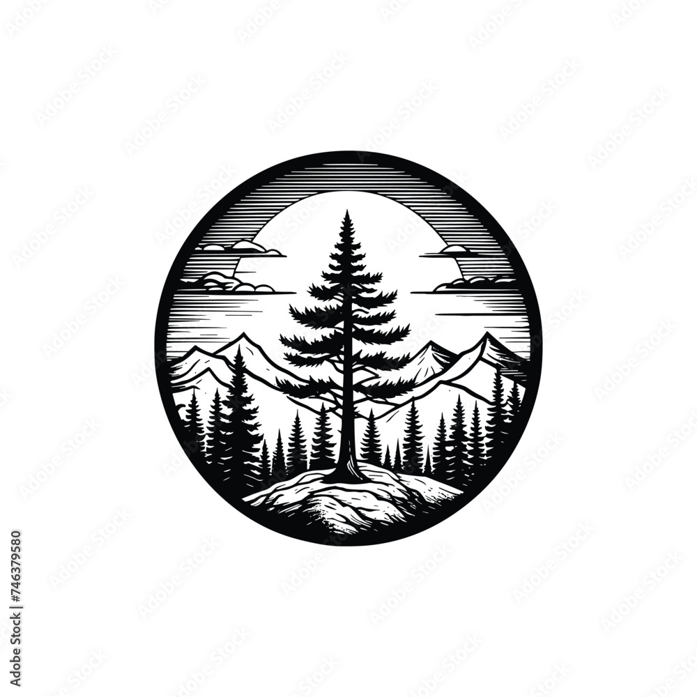 illustration of a christmas tree illustration of a christmas tree