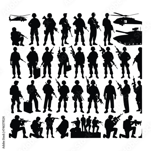 silhouettes of people in different poses