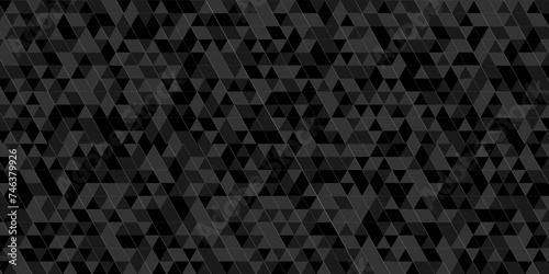 Modern geometric carve cube vector seamless technology black and gray angular background. Abstract geometric pattern gray Polygon Mosaic triangle Background, business and corporate background.