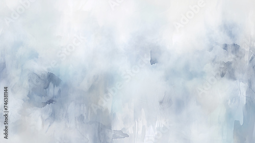 city, abstract watercolor in light gray and blue tones on a white background, autumn mood photo