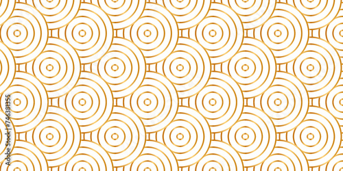 Minimal diamond geometric waves pattern and abstract circle wave line. Brown seamless tile stripe geomatics overlapping create retro square line backdrop pattern background. Overlapping Pattern.