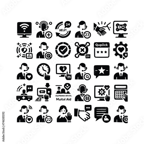 set of icons for web design